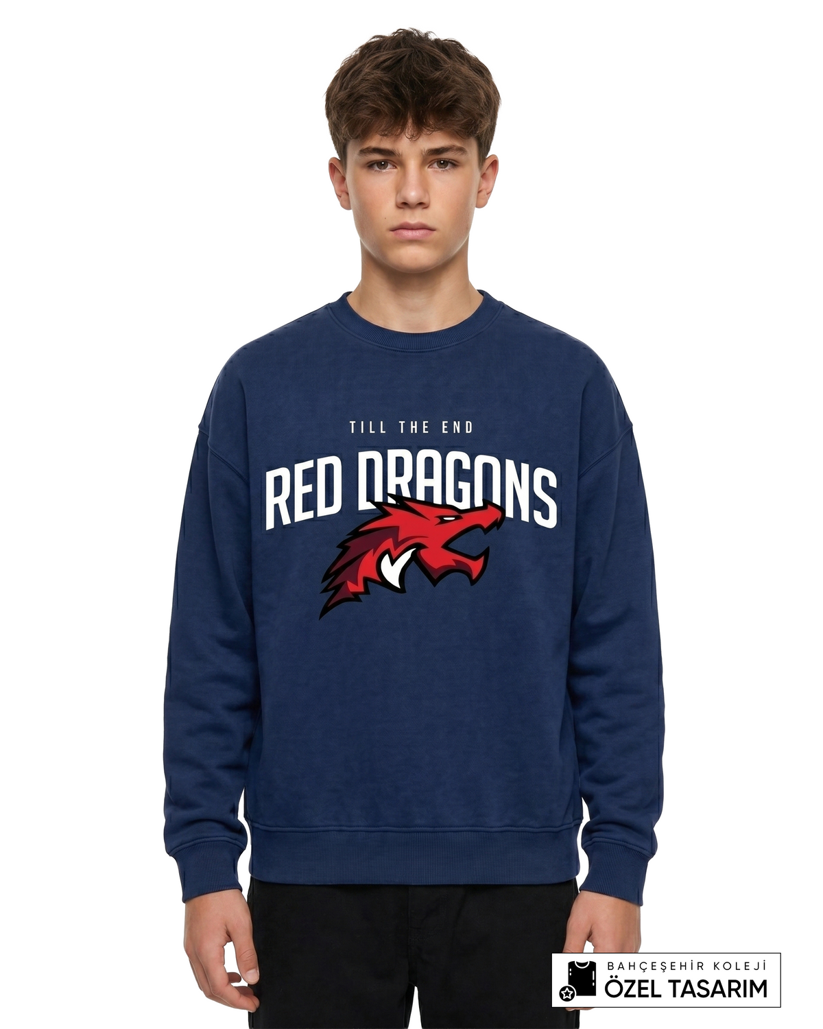 Bahçeşehir Koleji Red Dragons Özel Tasarım Sweatshirt
