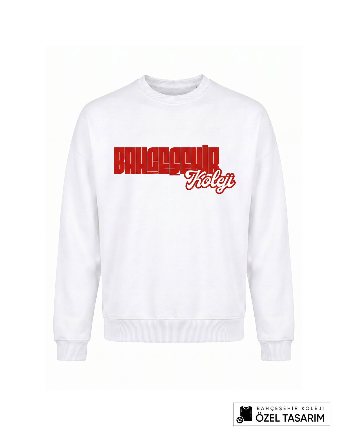Bahçeşehir Koleji Özel Tasarım Yazılı Sweatshirt